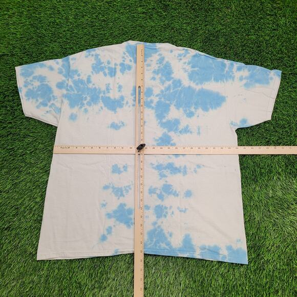 2PAC Tupac-Shakur Tie-Dye Shirt Womens 2XL 24x29 Blue White - Picture 3 of 11
